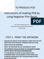 How To Produce PCB: Instructions of Making PCB by Using Negative Film Resist