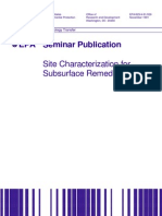 Site Characterization For Subsurface Remediation