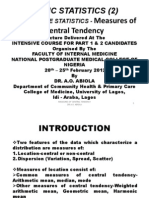 2.descriptive Statistics-Measures of Central Tendency