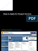 Steps To Apply For Passport Services