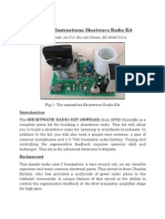 Assembly Instructions: Shortwave Radio Kit: MTM Scientific, Inc P.O. Box 522 Clinton, MI 49236 U.S.A