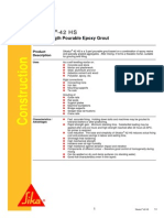 Sikadur - 42 HS: High Strength Pourable Epoxy Grout