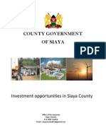 Siaya County Investment Opportunities Booklet