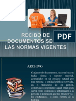 Recibo de Documentos Segun Las Normas Vigentes