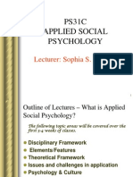 Lecture - Applied Social Psychology