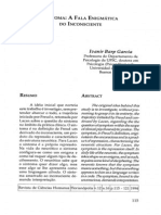 SINTOMA: A FALA ENIGMÁTICA DO INCONSCIENTE - Ivanir Barp Garcia