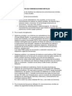 Tipos de Comunicaciones Móviles