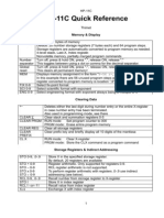 HP-11C Quick Reference