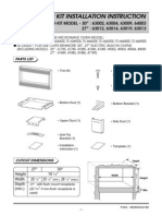 Built-In Trim Kit Installation Instruction