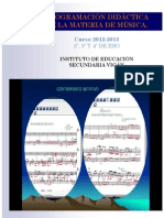 PD - Programación Didáctica de Música. Ies Vigán.12-13