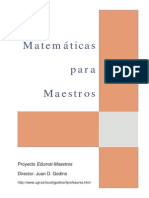 Matematicas para Maestros