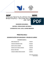 Practica 2. Sedimentacion