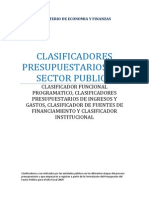 Manual de Clasificador de Gastos