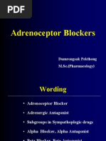 Adrenoceptor Blockers: Dumrongsak Pekthong M.Sc. (Pharmacology)