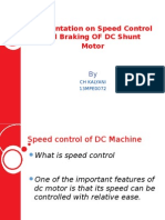 Speed Control & Braking of DC Shunt Motor