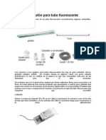 Armado de Plafón para Tubo Fluorescente