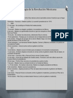 Cronologia e Historia de Mexico de La Revolucion A Lazaro Cardenas