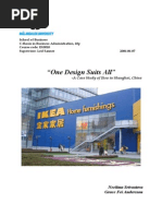 Ikea Globalization Strategies and Its Foray in China