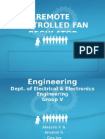 Remote Controlled Fan Regulator