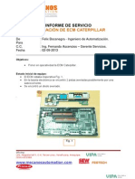 Informe - Servicio de Reparación de ECM Caterpillar