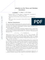 Algebraic Quantization On The Torus and Modular Invariance