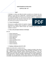 Questionario de Fisiologia