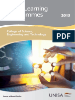 Short Learning Programmes: College of Science, Engineering and Technology