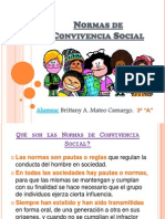 Normas de Convivencia Social (I)