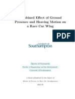 Combined Effect of Ground Presence and Heaving Motion On A Race Car Wing