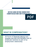 Intra and Inter Industry Compensation Differentials