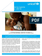 UNICEF Sierra Leone Newsletter Sep 2013