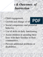 Goals & Outcomes of Instruction