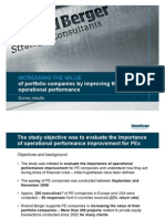 Increasing The Value of Private Equity Portfolio Companies by Improving Their Operational Performance - Roland Berger Strategy Consultants