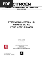 Citroen Injection Hdi Siemens Sid 802 Moteur Dv4td