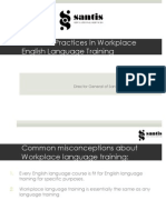 Effective Practices in Workplace English Language Training