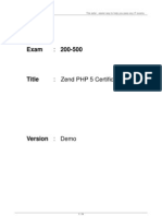 Exam: 200-500:: Zend PHP 5 Certification