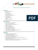 Blooms Taxonomy Question Stems