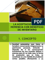 Aceptacion de La Herencia Con Beneficio de Inventario