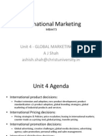 Unit 4 - Global Marketing Mix