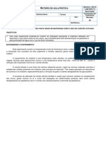 14º Roteiro de Aula Prática - Remoção de Cor e Odor de Materiais Com o Uso Do Carvão Ativado