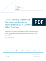 Availability and Demand-Petroleum