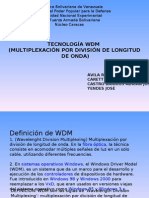 Tecnología WDM (Multiplexación Por División de Longitud de Onda)