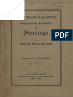 Roswell Morse Shurtleff Art Show 1914-The Folsom Galleries