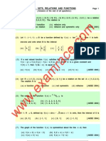 Set Relation Function MCQ