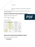 Present Continuous Tense