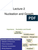 Lecture 2 - Nucleation and Growth of Nanomaterials