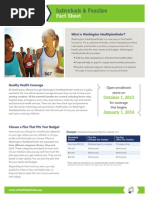 Washington Healthplanfinder Fact Sheet