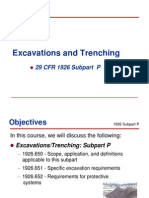 Excavations and Trenching: 29 CFR 1926 Subpart P