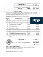 Lesson Plan: Sub Code &name: Unit: I Branch: Civil Semester: V