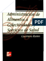 Administracion de Alimentos A Colectividades y Servicios de Salud 2001 - Ramo